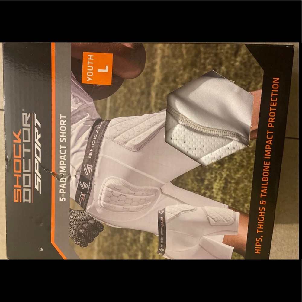 Shock Doctor Sport Padded Sliding Shorts Boys Large